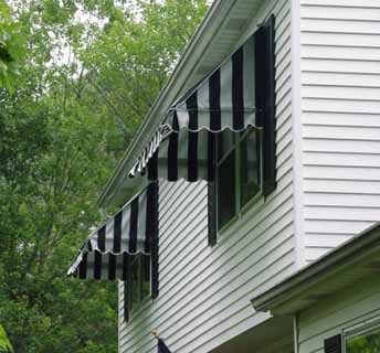 Two 72" awnings 2nd. floor